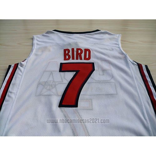 Camiseta USA 1992 Larry Bird #7 Blanco